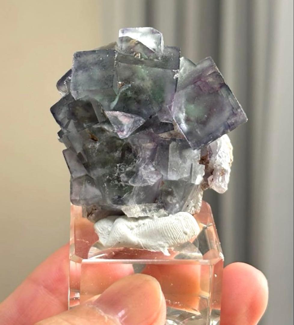 し*ま様 ナミビア産　オコルス　フローライト　2個セット　原石　鉱物標本