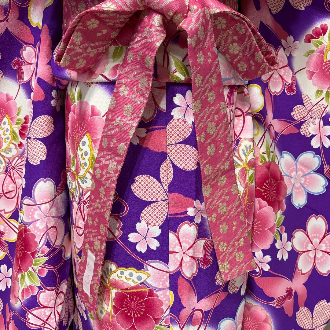 七五三　着物セット　7歳　ブランド乙葉　紫色　美品　フルセット