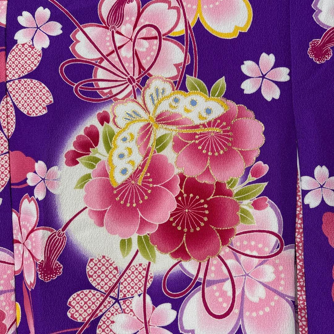 七五三　着物セット　7歳　ブランド乙葉　紫色　美品　フルセット