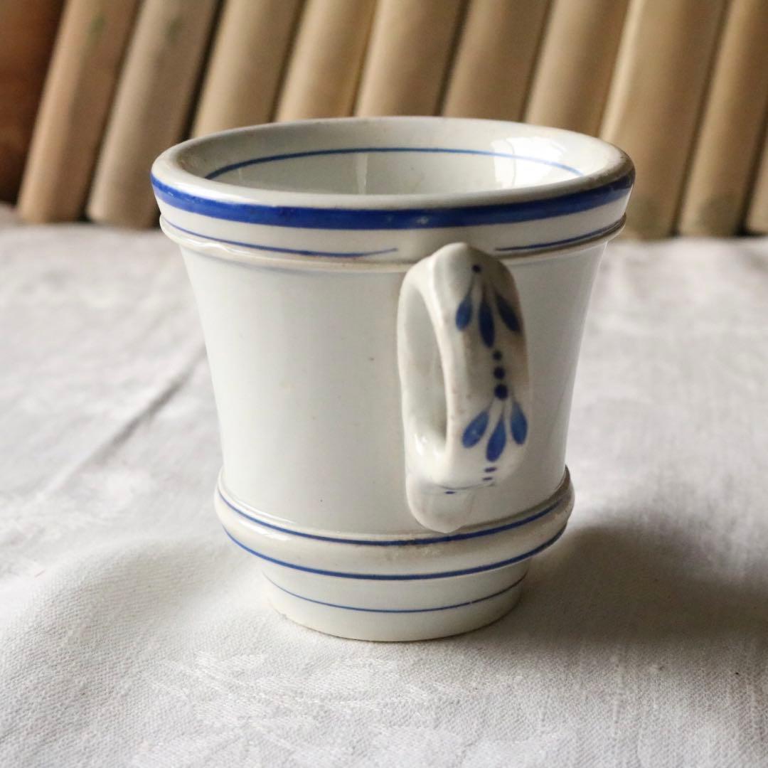 creil et montereau ブルー　カップ　ファイアンス フィーヌ