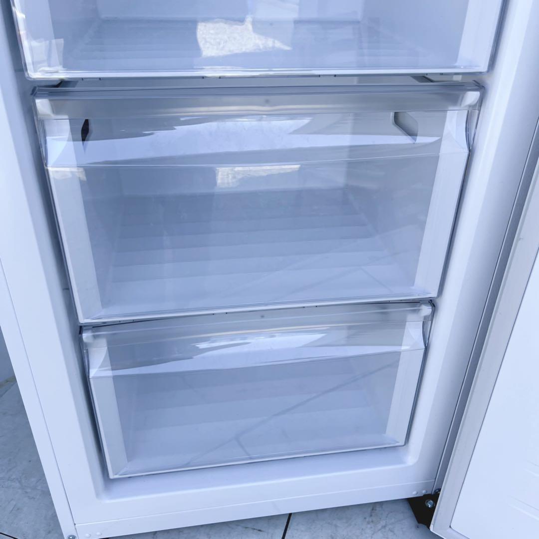 取付無料！タッチパネル搭載クリアホワイト大容量前開きワンドア冷凍庫！洗濯機