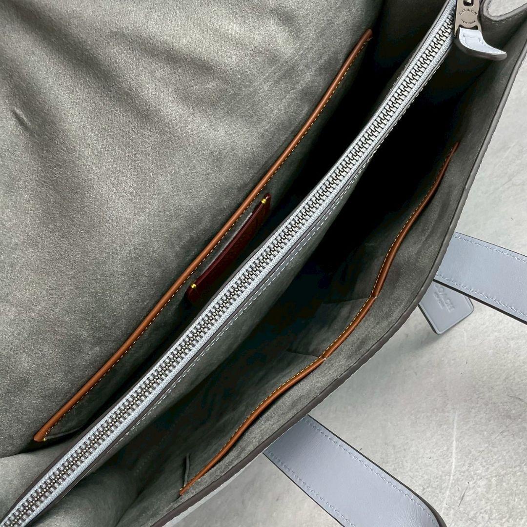 タグ付新品 ゴッサム 2way ポートフォリオ ビジネス A4可 レザー グレー