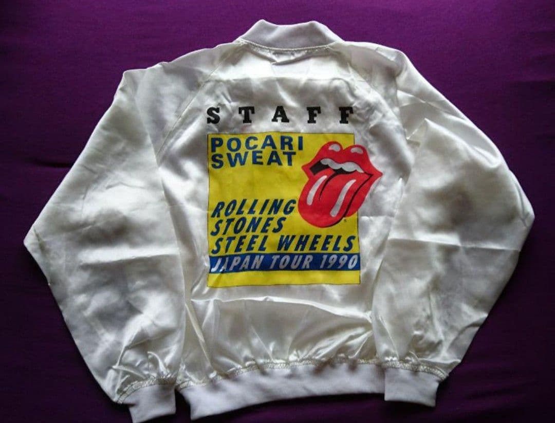 ローリング・ストーンズ JAPANツアー１９９０staffジャンバー ラスト１枚