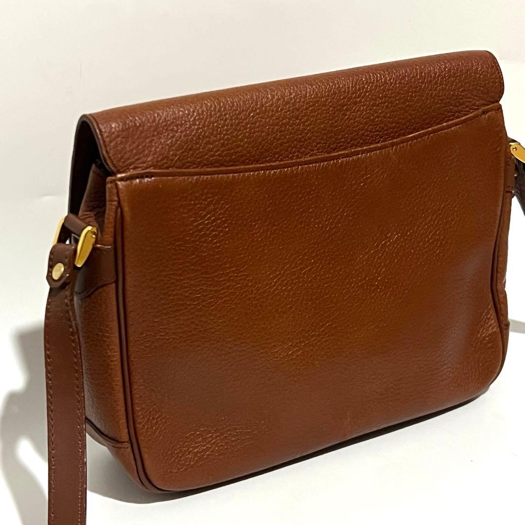 銀次郎様 Burberrys シャドーホース レザー ショルダーバッグ ブラウン