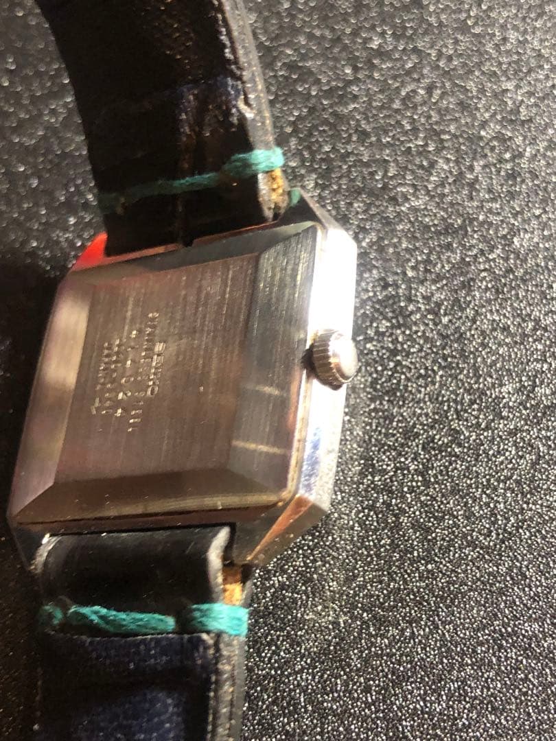 KTA様★美品稼動レア★セイコー　シャリオ　スクエア　手巻き　メンズ　腕時計