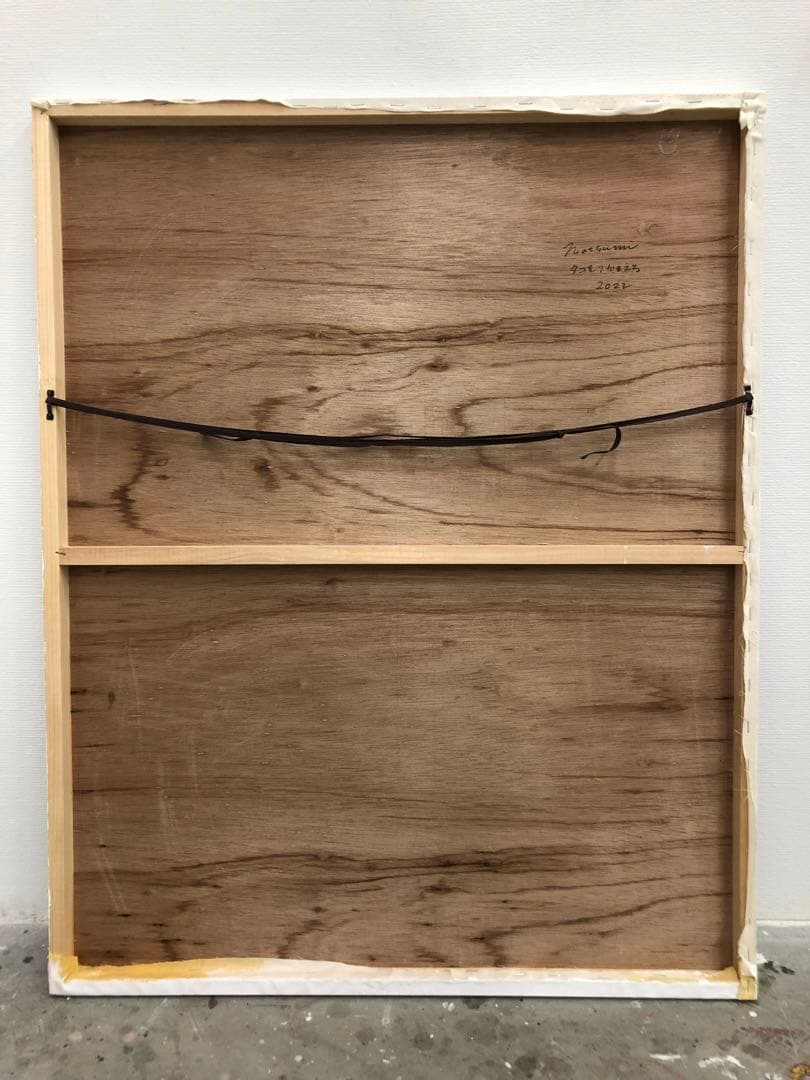 【F30号】タコを捕まえる 油絵 原画 oil painting 抽象画 たこ