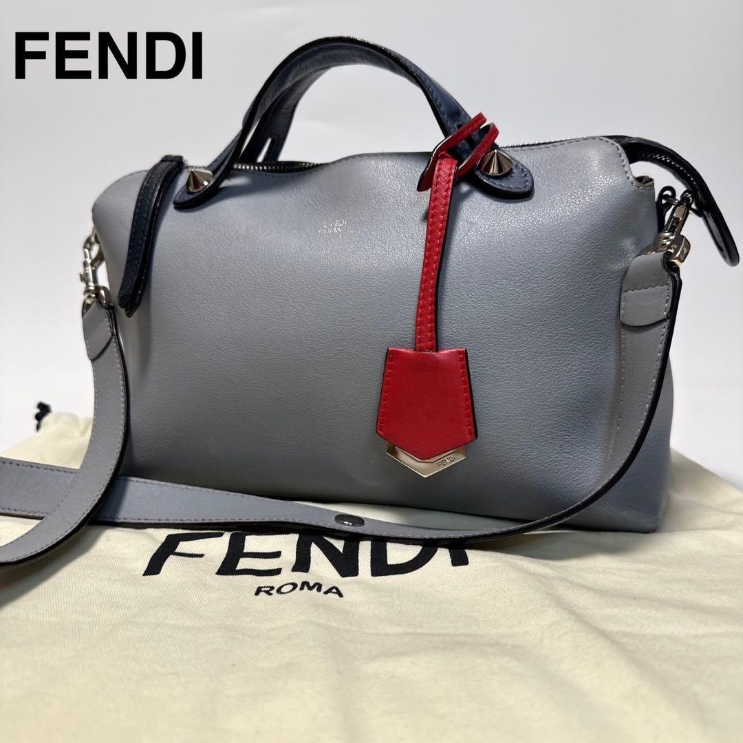 r43【美品】保存袋付　フェンディバイザウェイ　ミディアム　2wayショルダー.