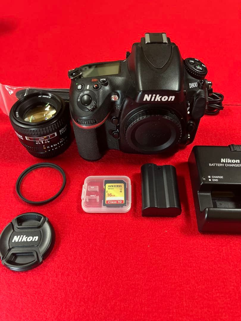 衝撃 新春大特価 ！これが新品同様 Ｄ800 Ｓ数89回 単集点50mm1.4Ｄ