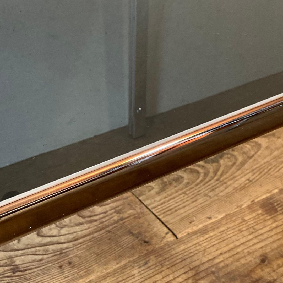 ヴィンテージ クロム スモーク ガラス サイドテーブル スペースエイジ