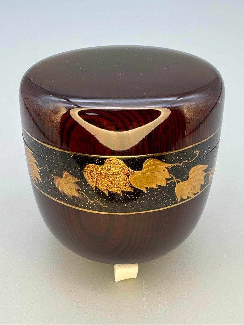 茶道具　棗　中村孝也　蔦の細道蒔絵