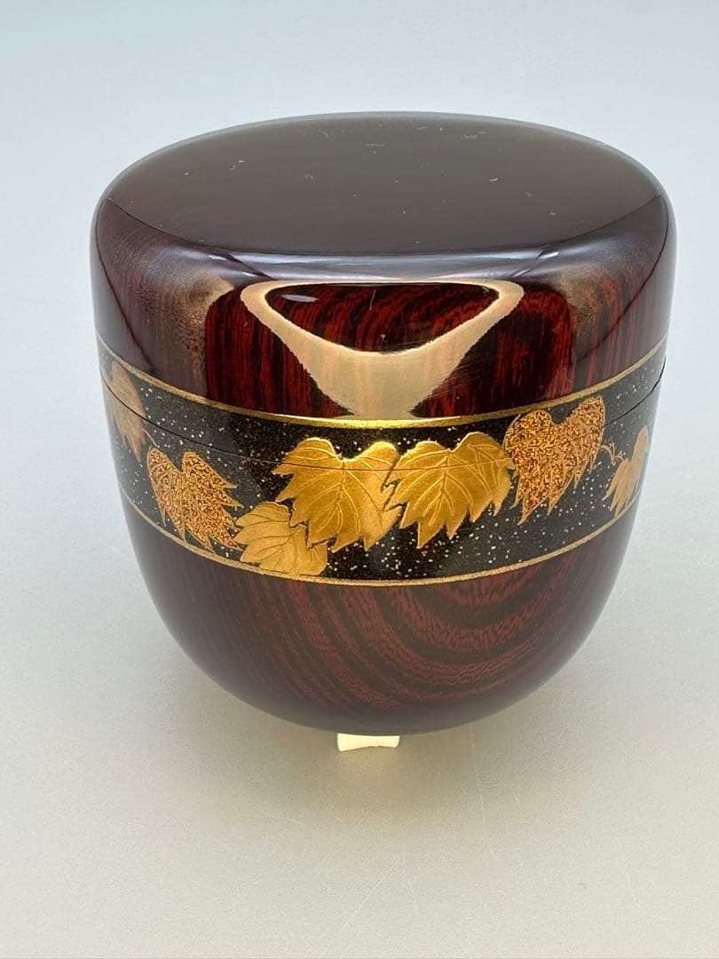 茶道具　棗　中村孝也　蔦の細道蒔絵