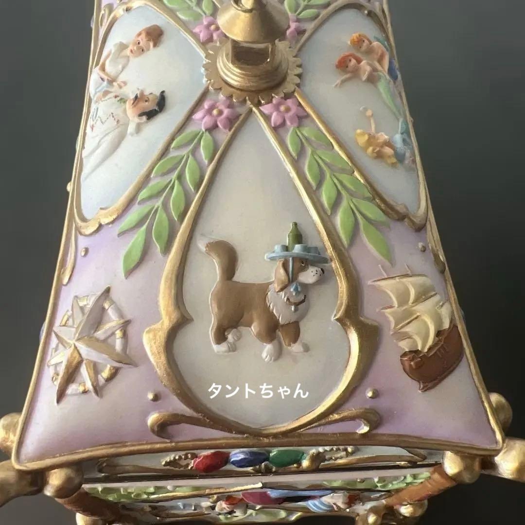 Disney ピーターパン ティンカーベル オルゴール　宝石箱　置物　陶器