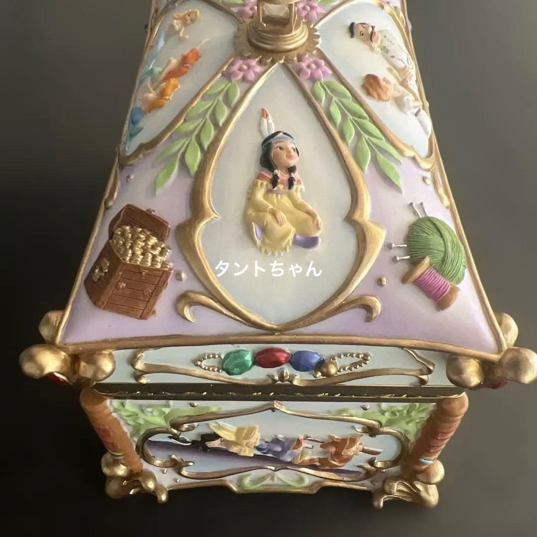 Disney ピーターパン ティンカーベル オルゴール　宝石箱　置物　陶器