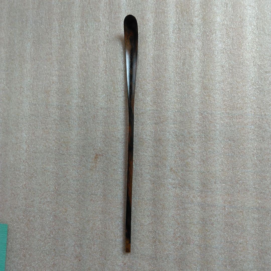 茶道具　黒柿茶杓