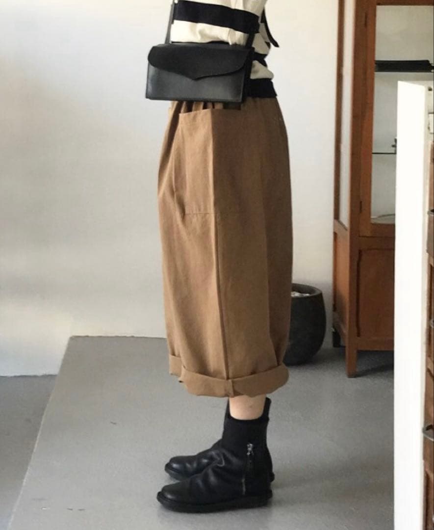 【美品】アトリエダンタン ペリエール　サイドポケットワイドパンツ