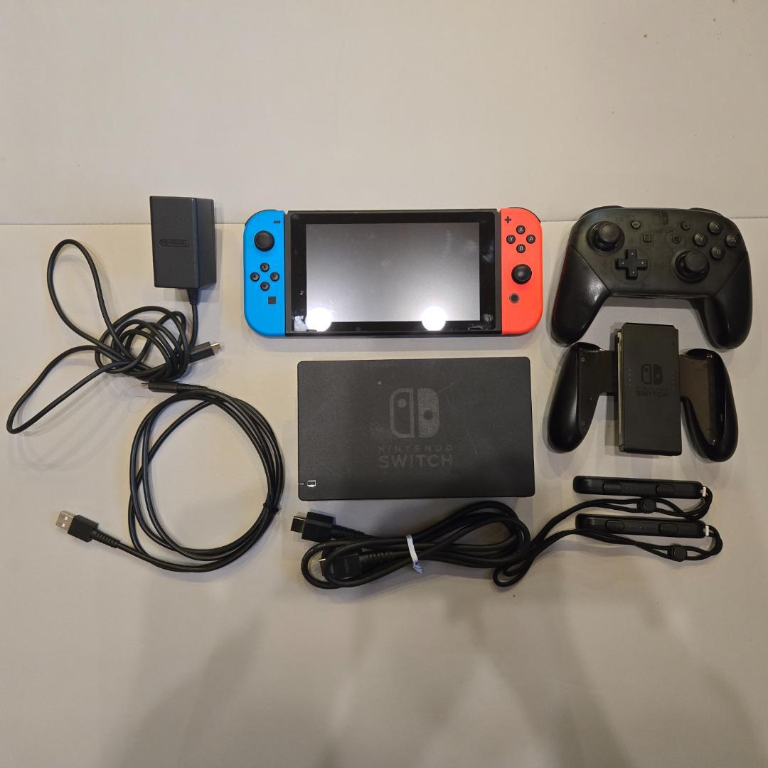 「Nintendo Switch 本体＋純正プロコンセット 美品 128G SD