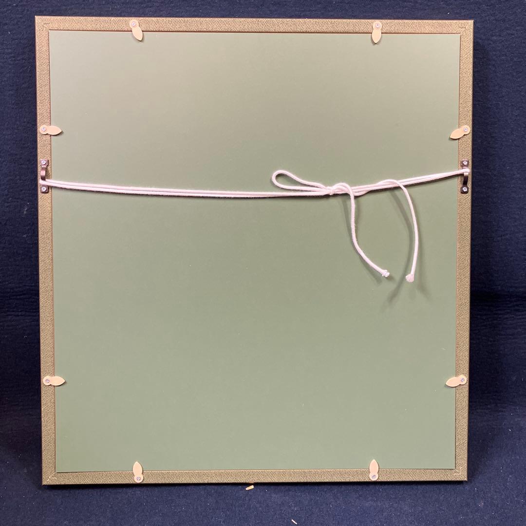 水彩画色紙額　中村直人　「樹下美人之図」