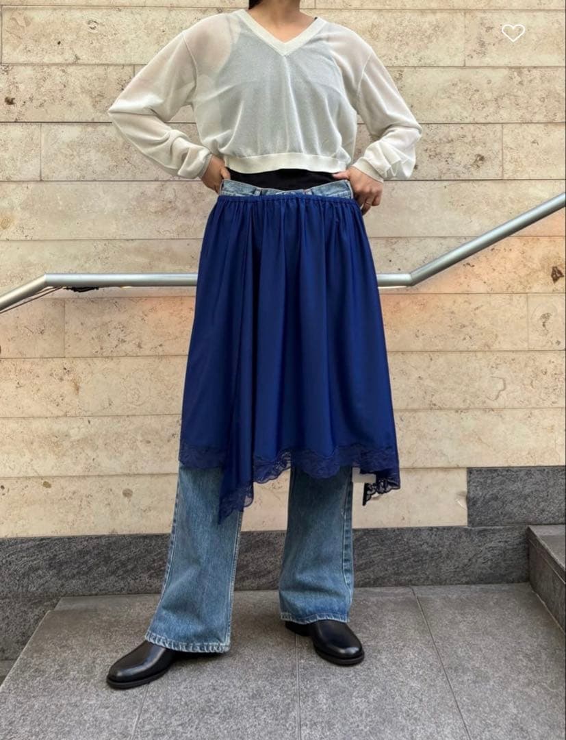 F*l様 INSCRIRE(アンスクリア) LACE SKIRT ROKU スカ