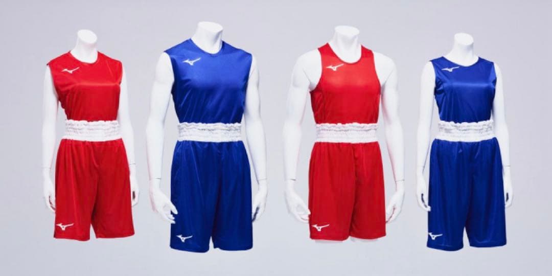 MIZUNO ボクシング　ユニフォーム　青