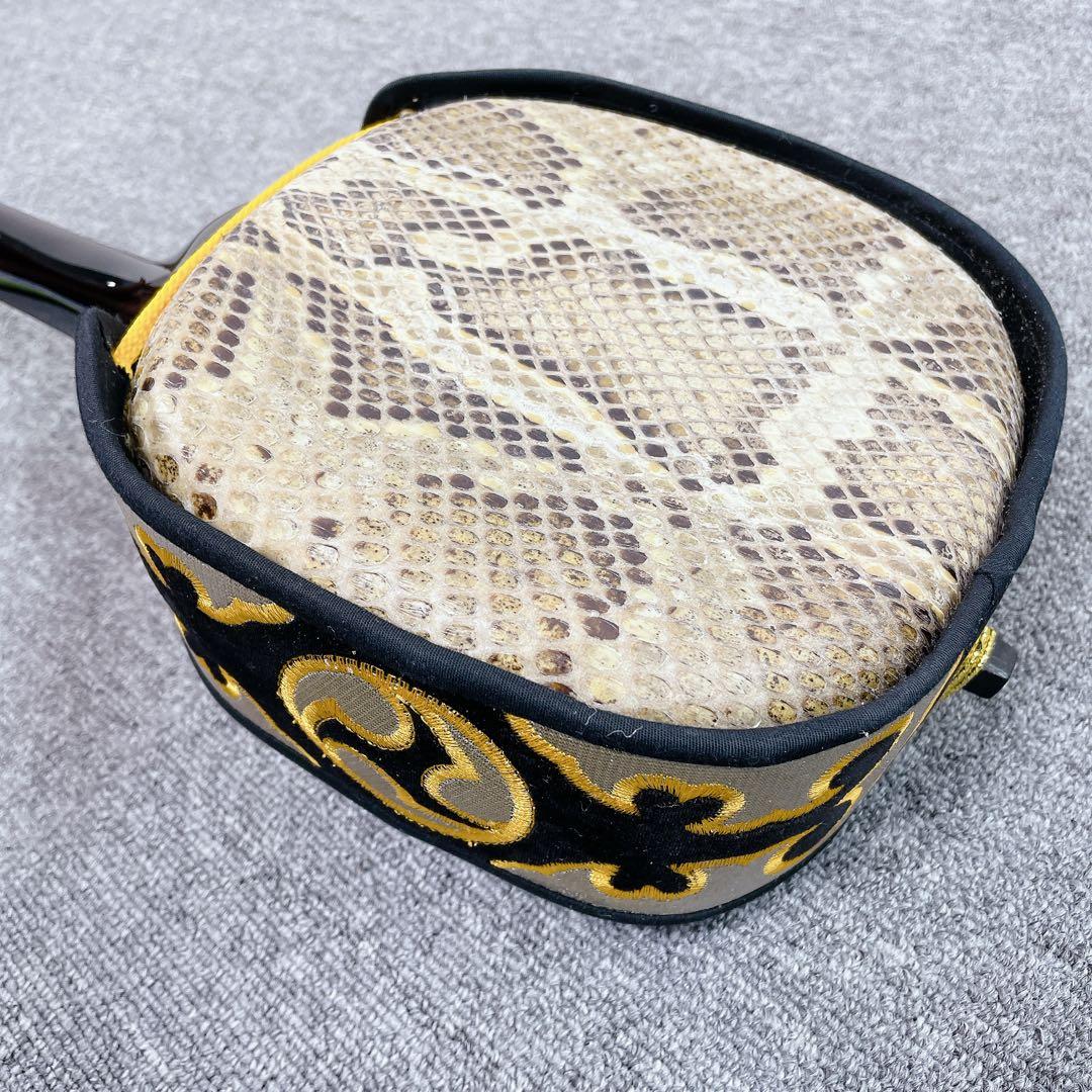 沖縄三線 へび皮 沖縄民謡 民謡楽器 三線 和楽器