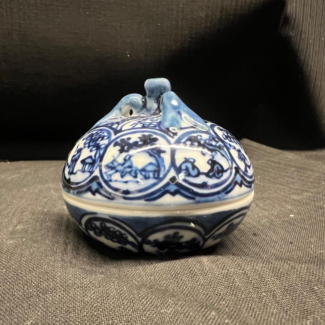 〇Ea右1021 祥瑞蜜柑 香合 五山窯 共箱