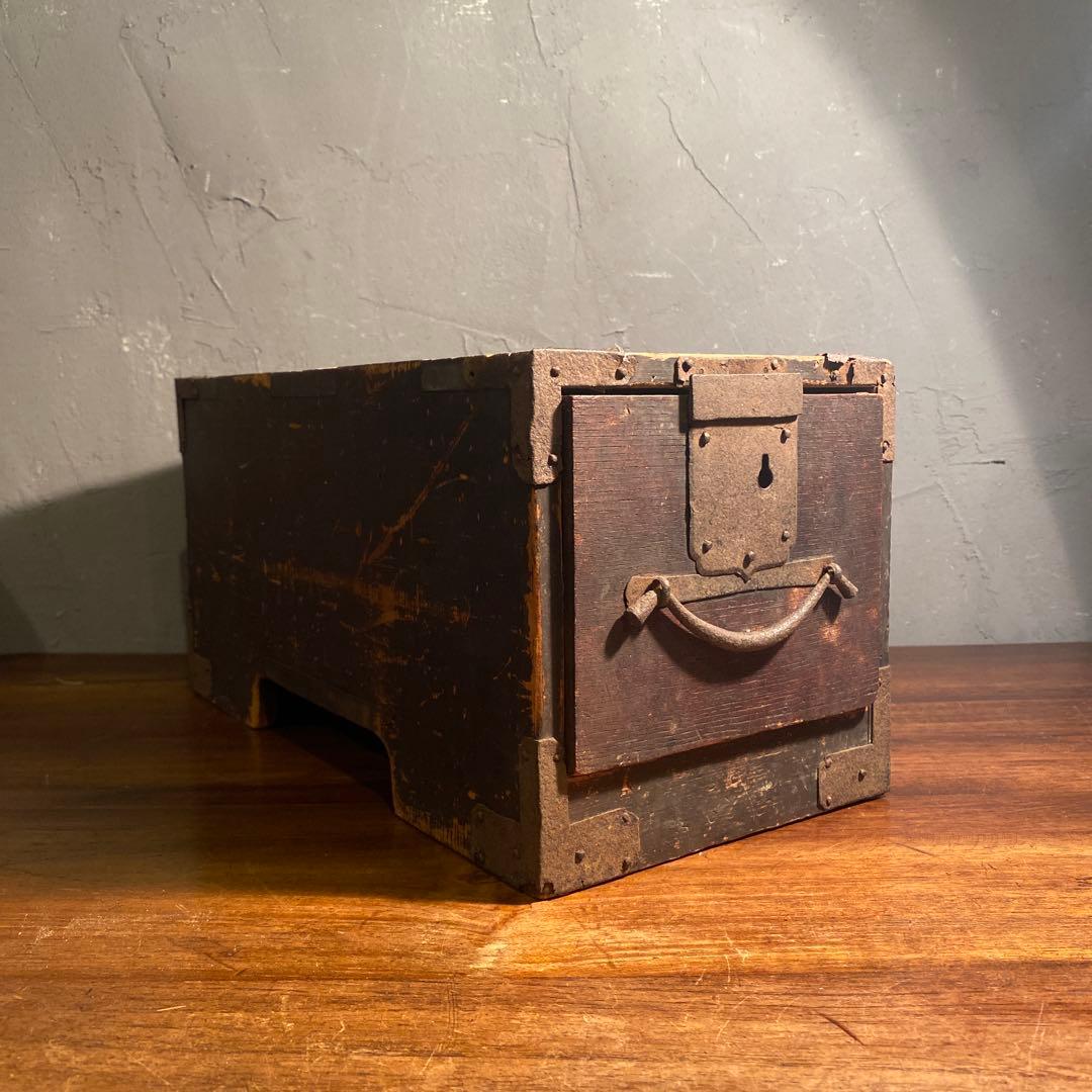 時代物 銭函 骨董品 船箪笥 古道具 小引き出し 古民家 幕末明治 アンティーク