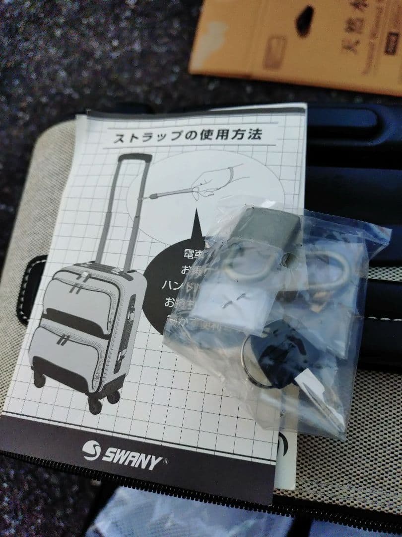 美品 SWANY スワニー 4輪 スーツケース キャリーケース 　機内持込み可