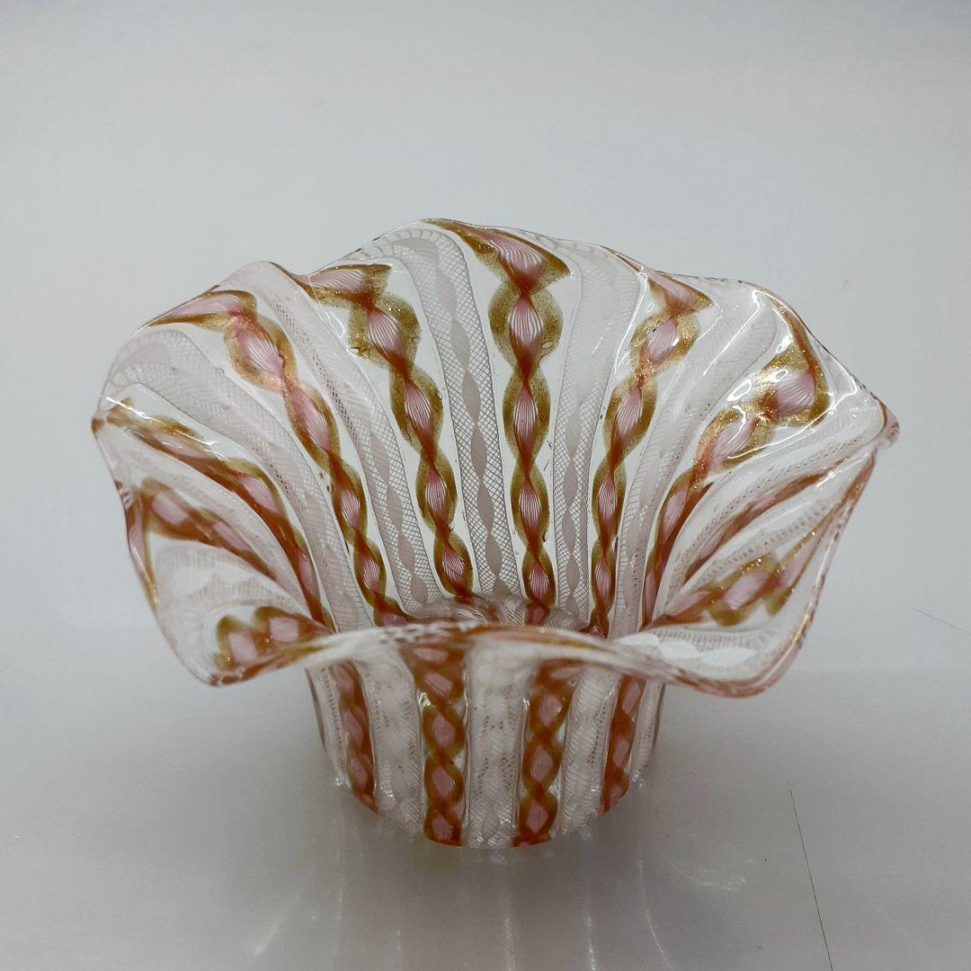 MURANO ムラノ 金彩 レース デザートカップ お碗 皿
