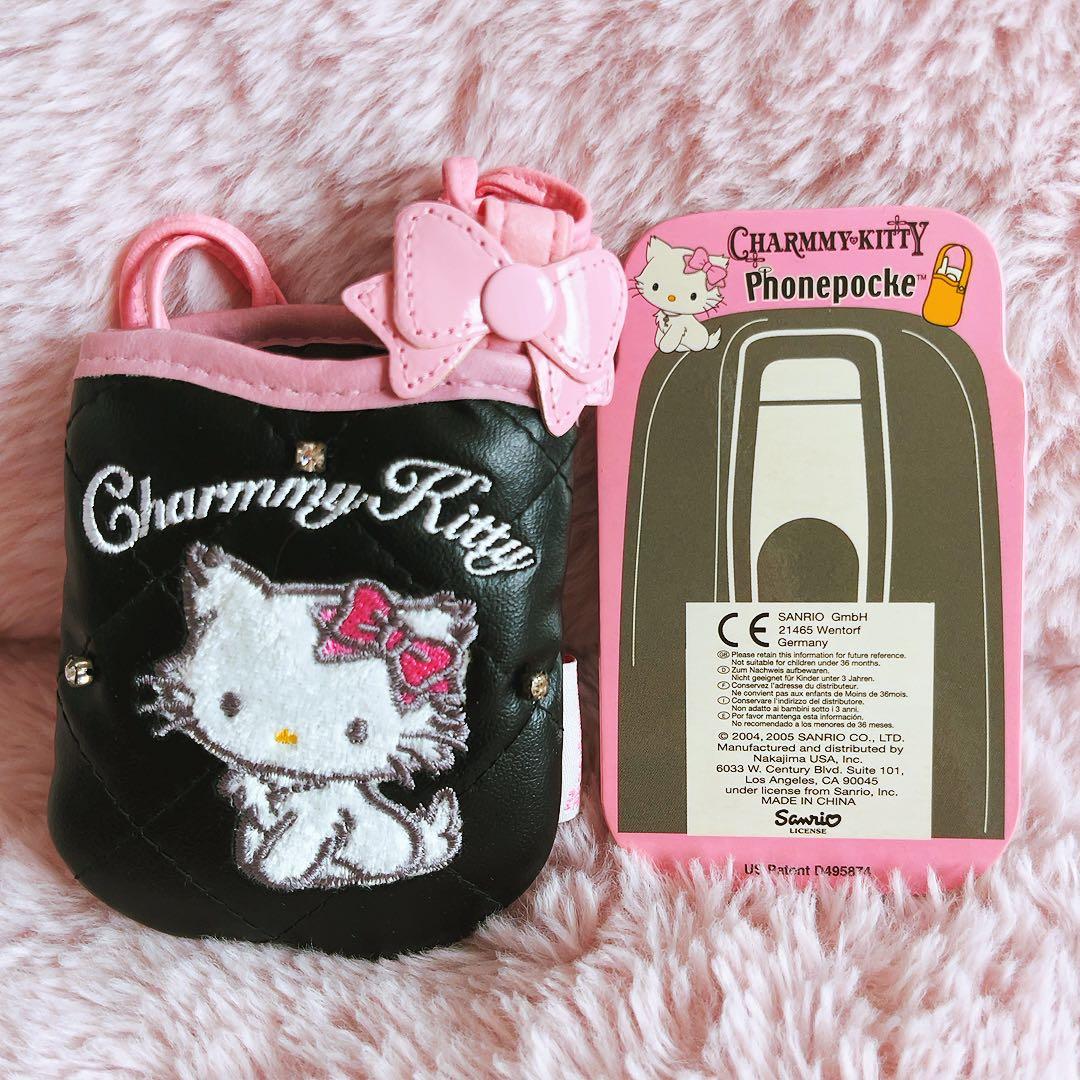 希少激レア　チャーミーキティ　携帯ケース　USA 2005 平成レトロ　サンリオ