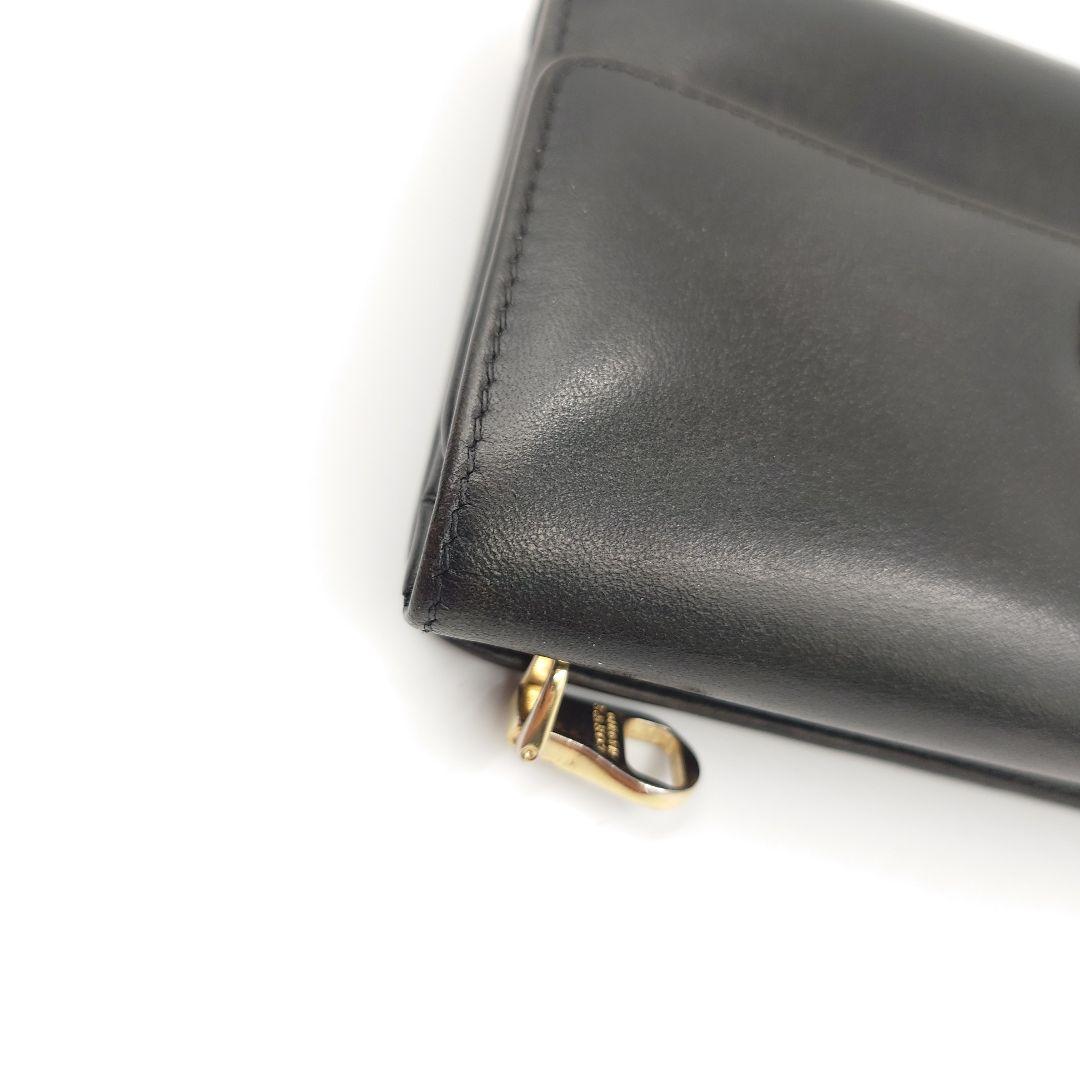 LOEWE 三つ折り財布 レディース ヴィンテージ 黒 アナグラムロゴ ロエベ