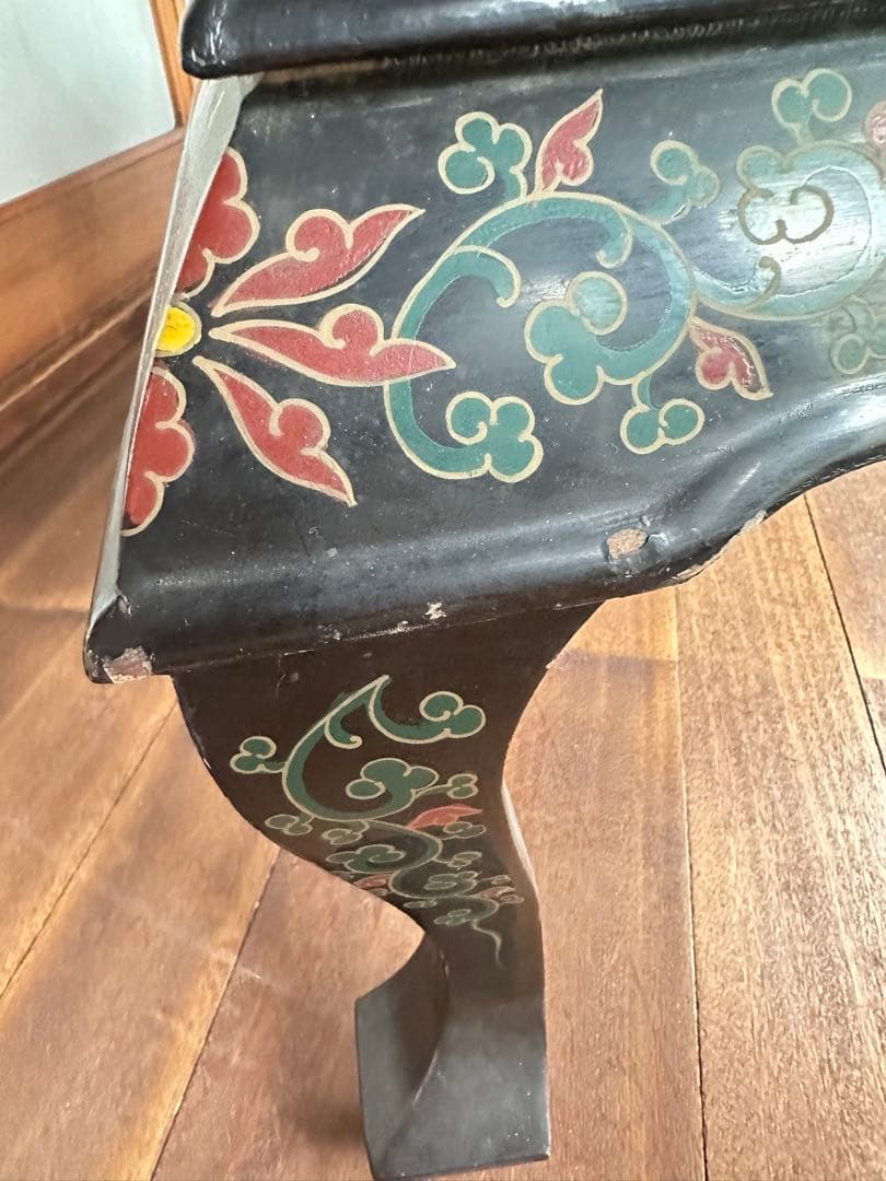 螺鈿漆器 玉石彫 テーブル　古民居出品 インテリア