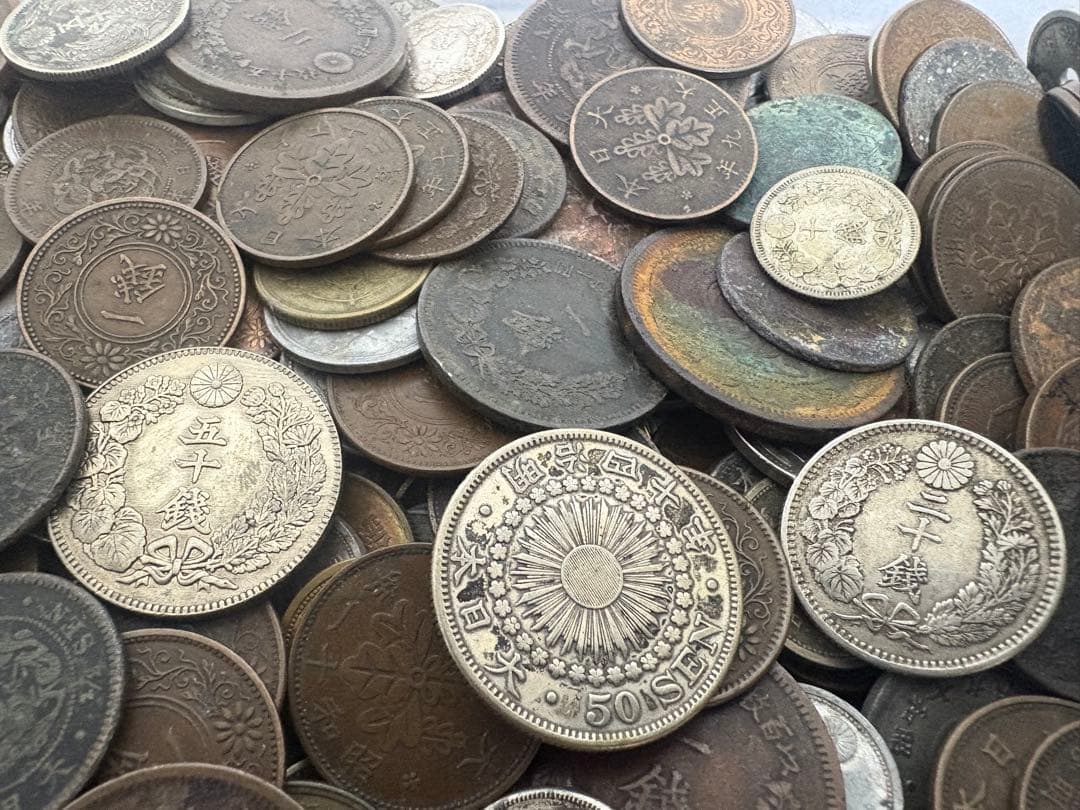 古銭まとめ　1600g 銀貨　銅貨　大量