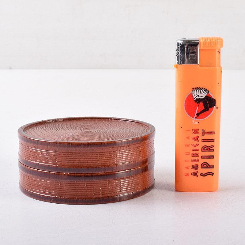 茶道具　京漆匠　平安象彦造　渦塗糸目　香合　共箱　V　R8619