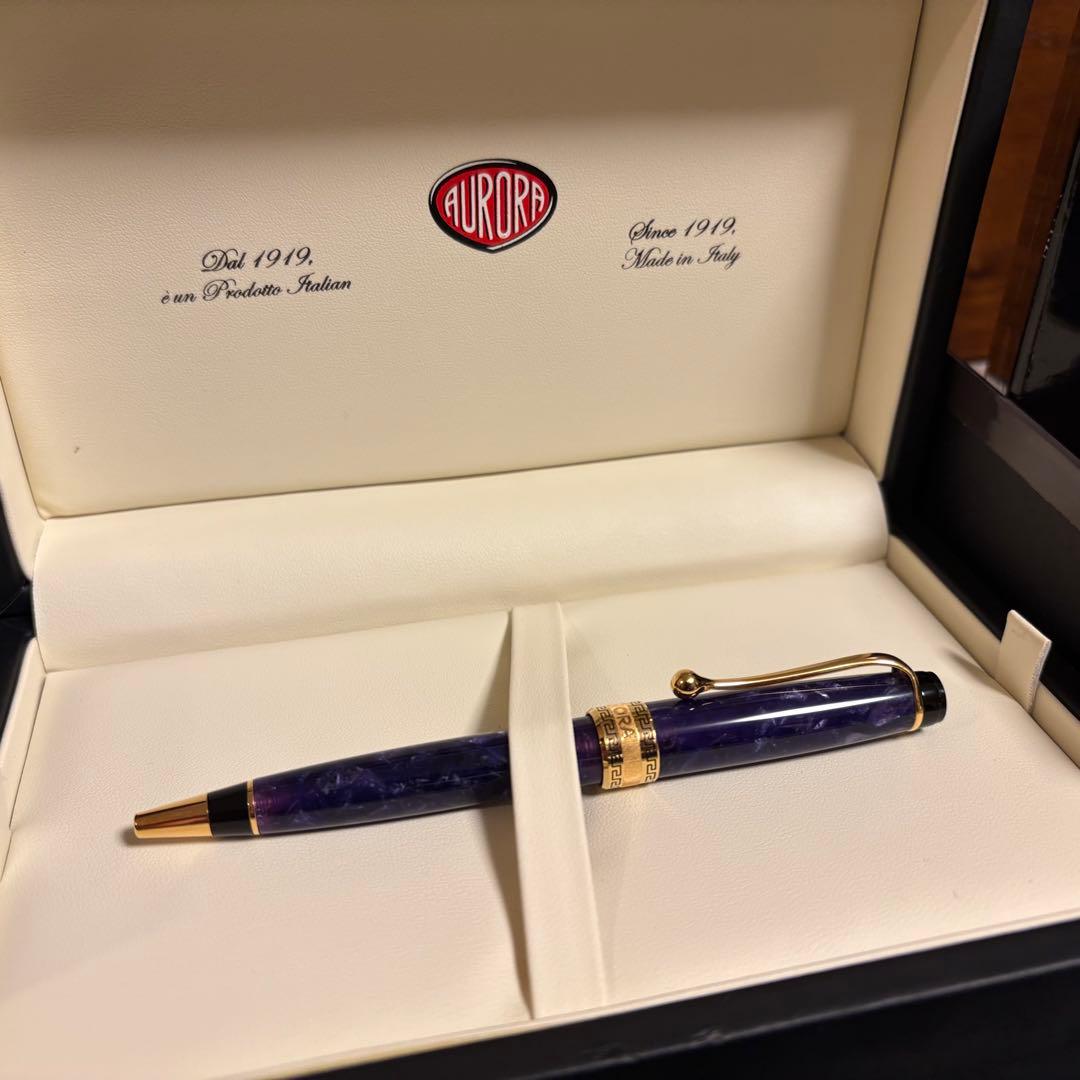 AURORA 紫 オプティマ　高級ボールペン 本体
