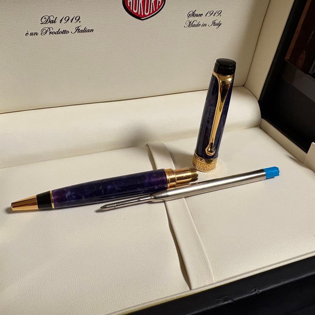 AURORA 紫 オプティマ　高級ボールペン 本体