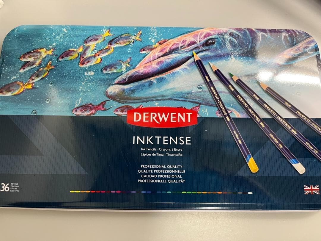 【新品未使用】DERWENT INKTENSE水彩色鉛筆36本セットダーウェント
