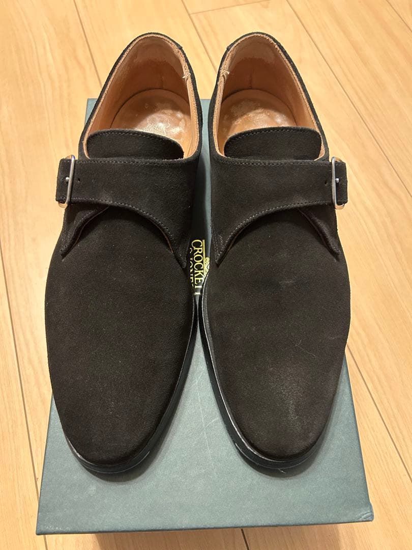 CROCKETT&JONES ビームスF 別注　スエード　シングルモンクシューズ