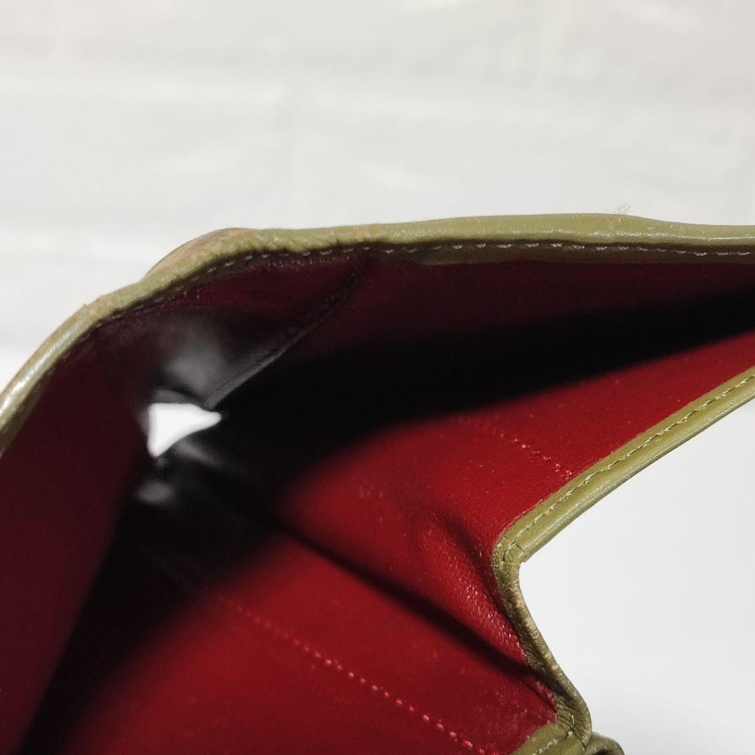 ヴィヴィアン・ウエストウッド　スクイグル柄　　がま口財布　ボーンクラスプ