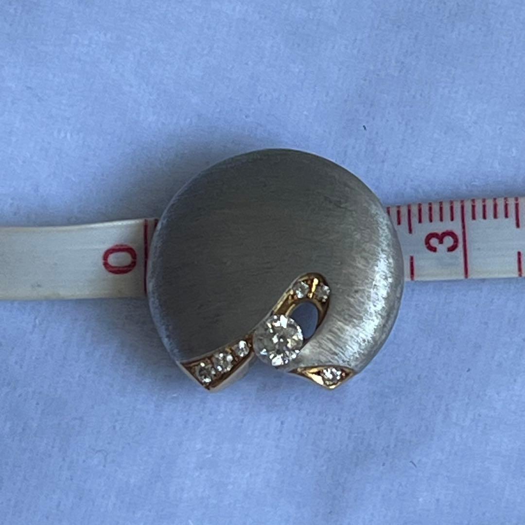 pt900/k18 ダイヤモンド　ブローチ 兼トップ