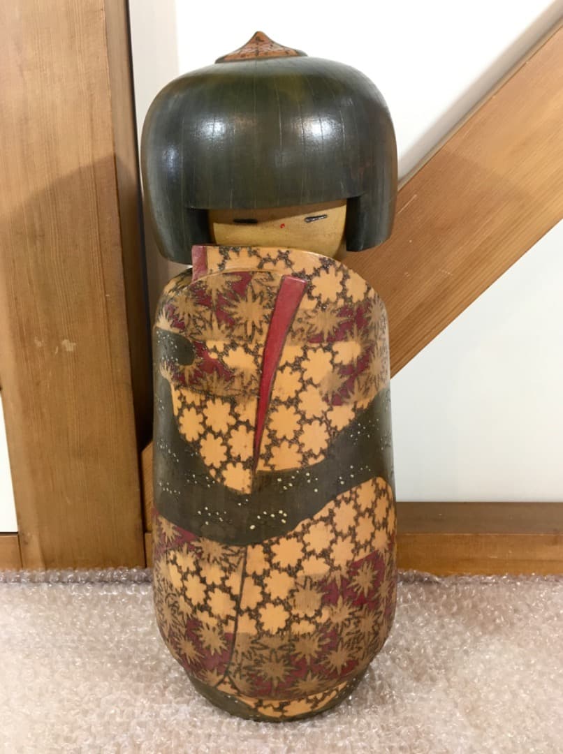 ○小林伊之介 創作こけし 内閣総理大臣賞 受賞作家 こけし 木 高さ約40cm