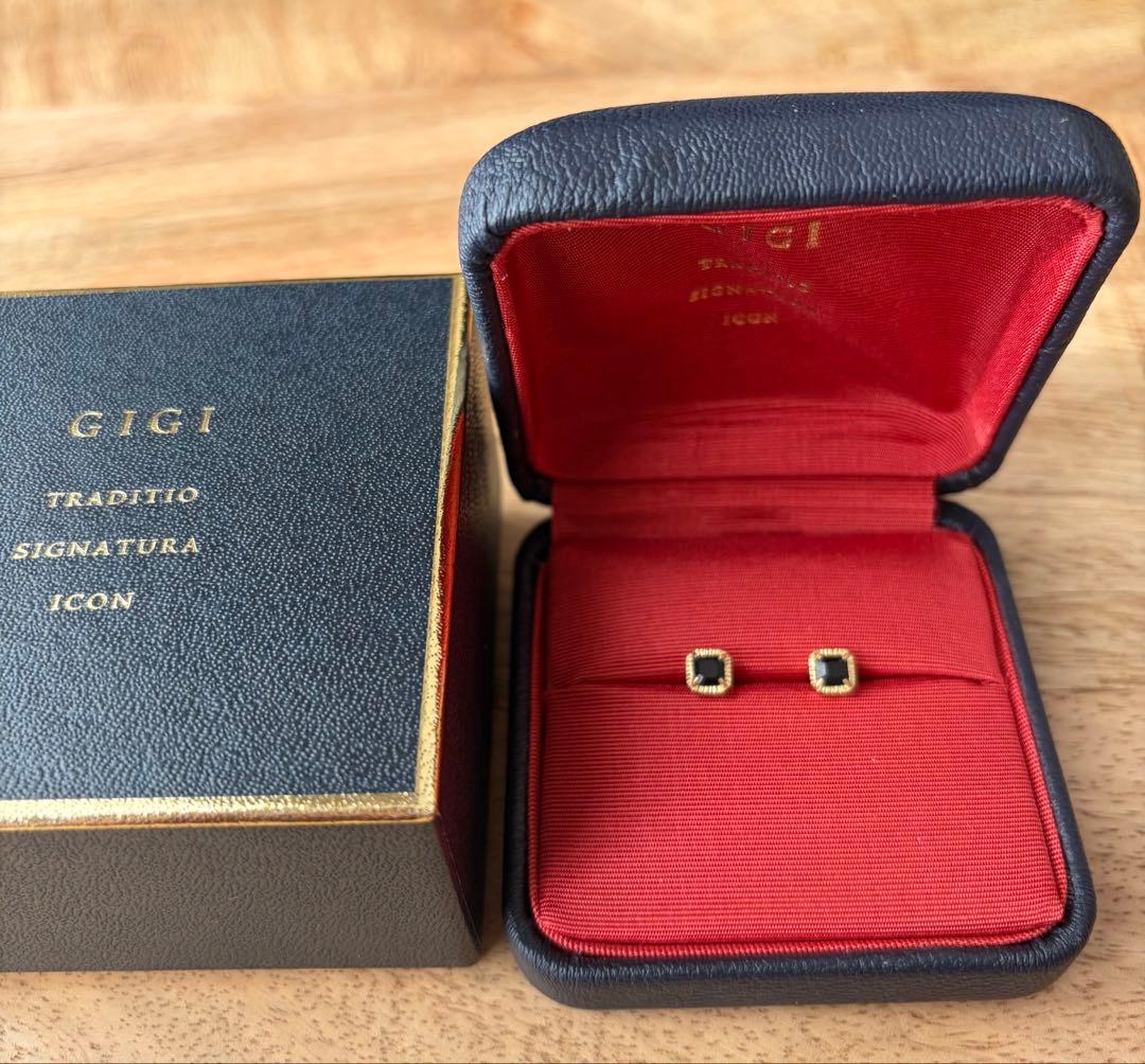 【専用】GIGI HELIOS Onyx square earrings ピアス