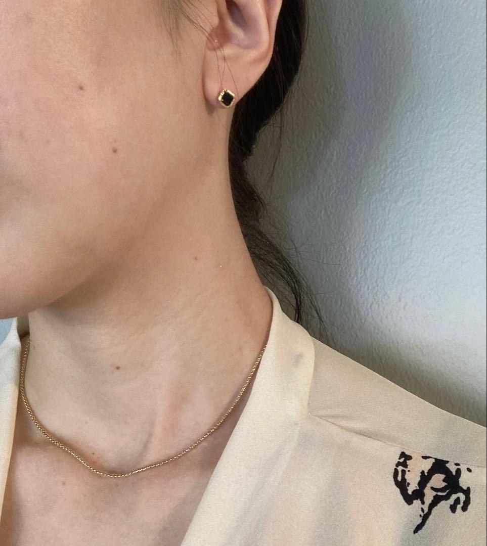 【専用】GIGI HELIOS Onyx square earrings ピアス