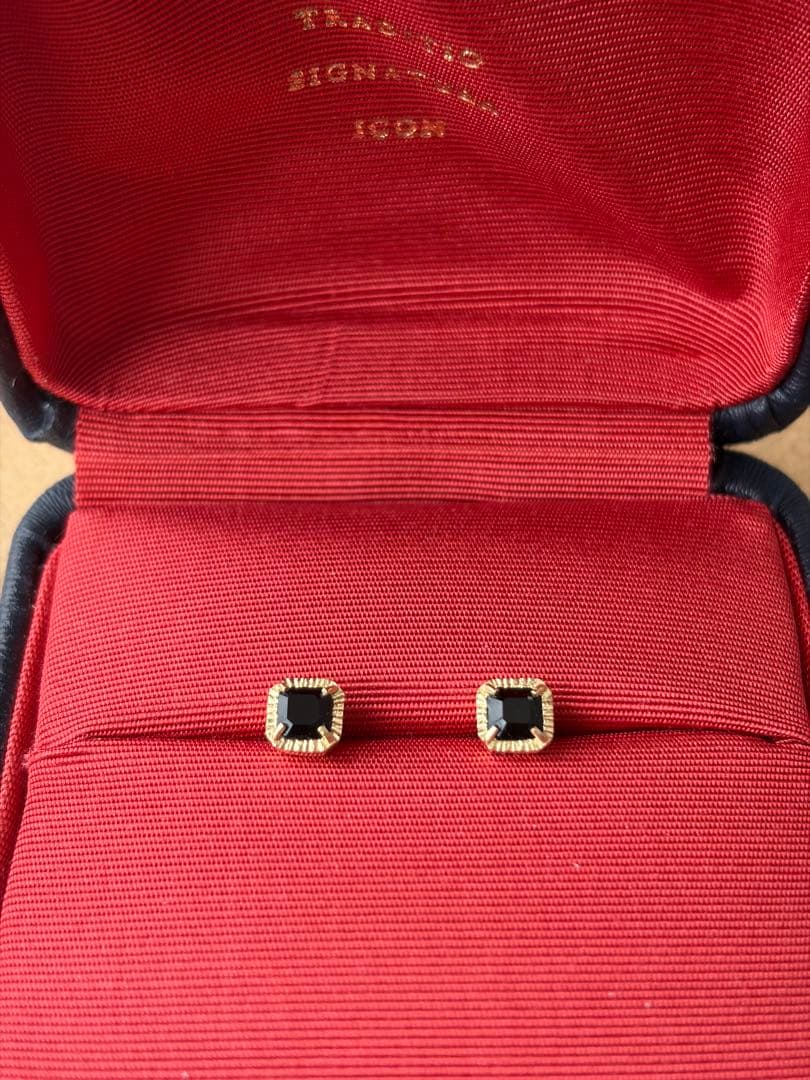 【専用】GIGI HELIOS Onyx square earrings ピアス