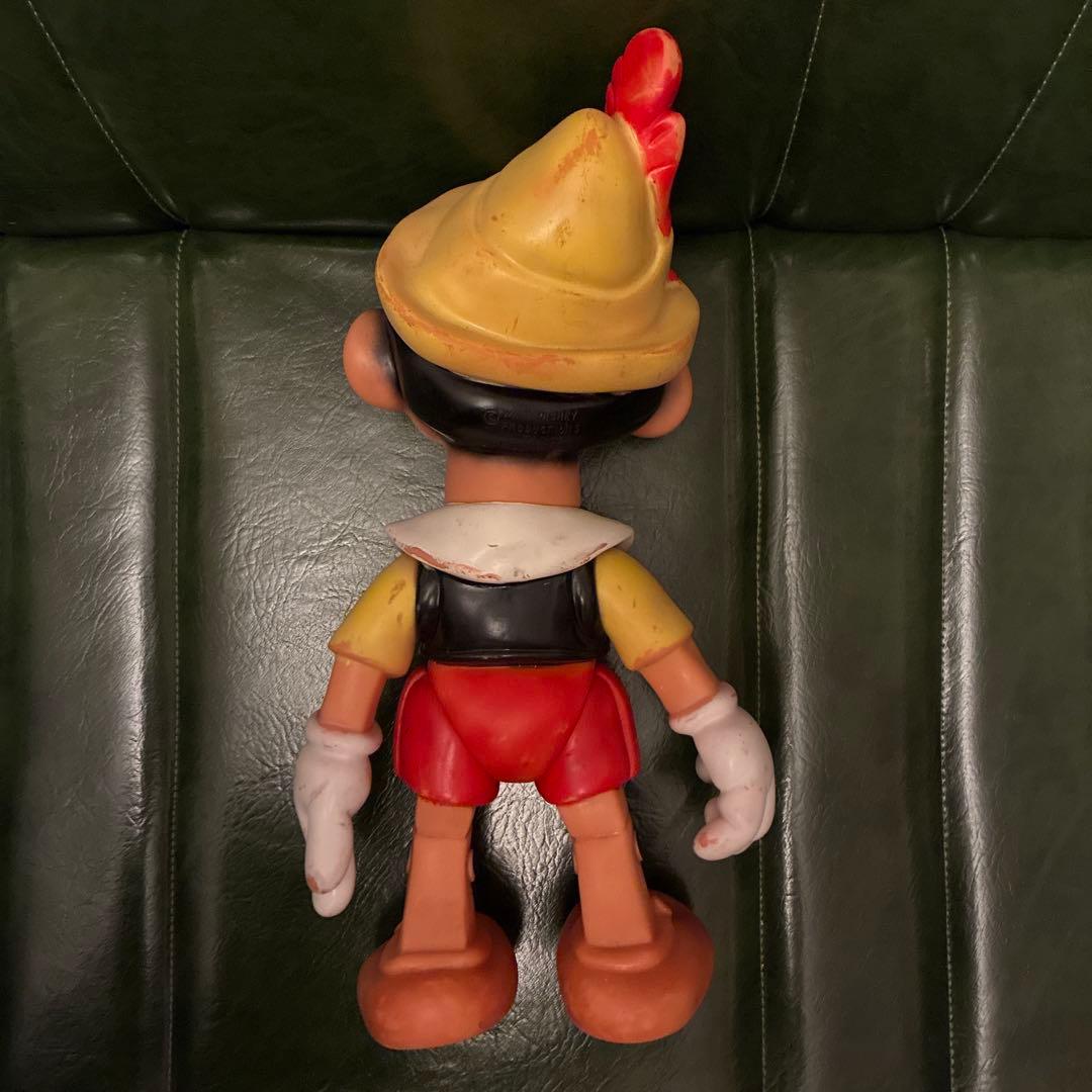 希少 ディズニー ピノキオ ラバー スクイーク ドール ソフビ ファモサ社