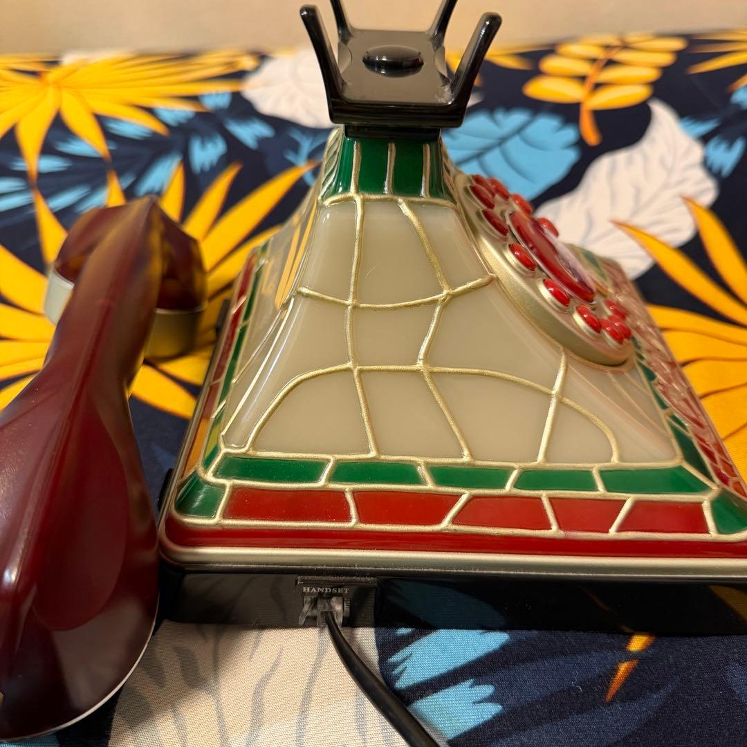 コカコーラ 電話機 ステンドグラス調 コーラ アメリカ アンティーク ビンテージ