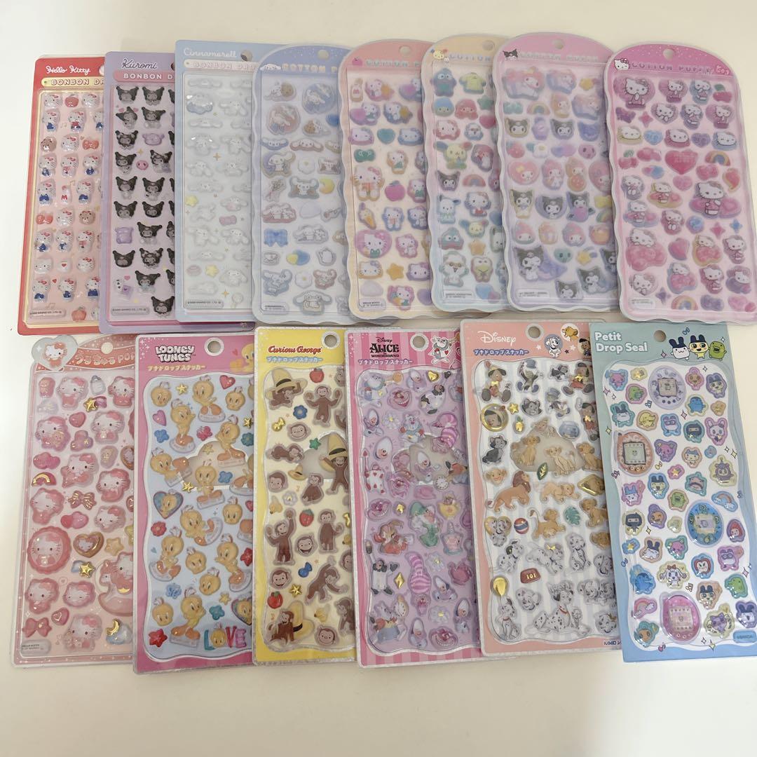 正規品☆ シール　サンリオ　ボンボンドロップシール　たまごっち　ディズニー