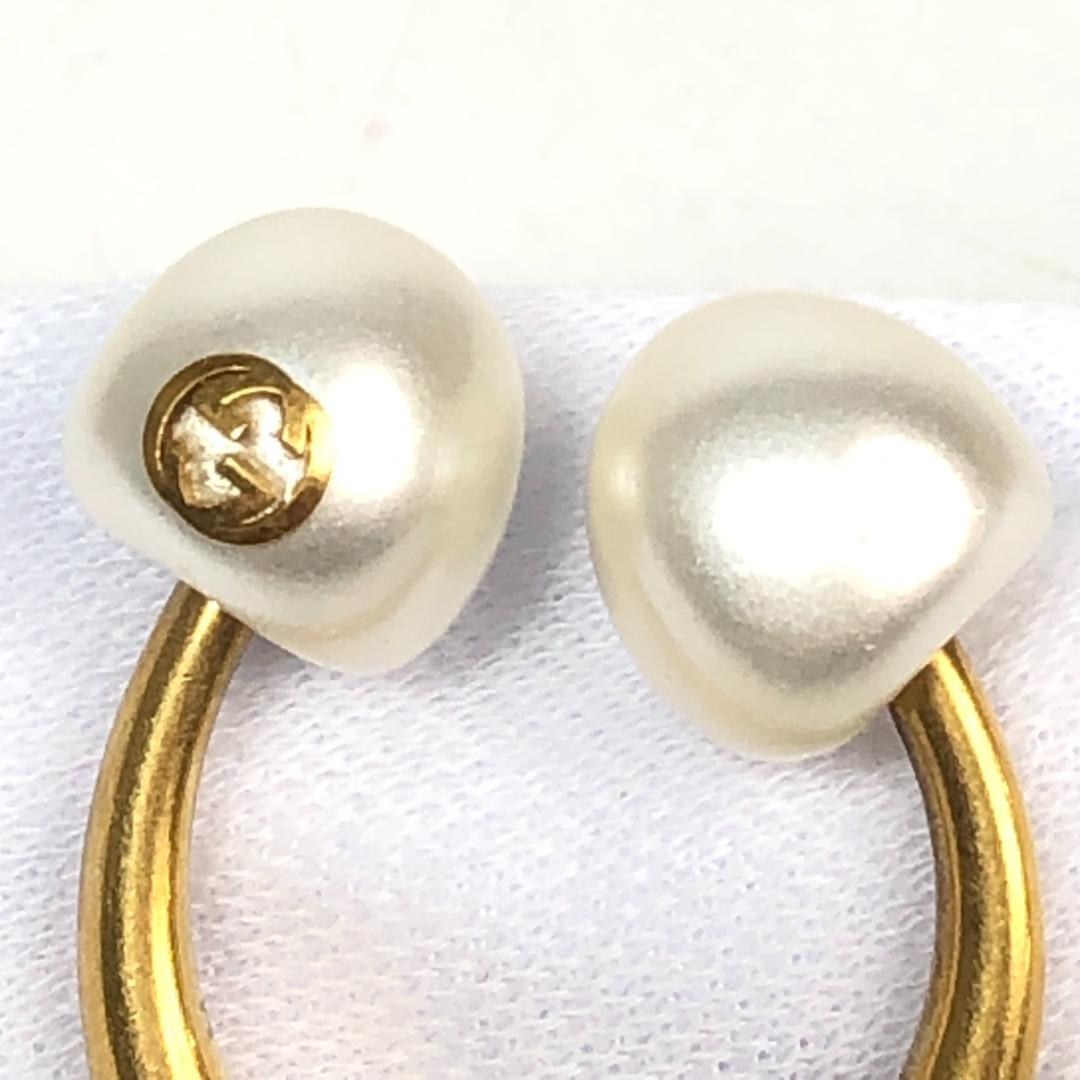 10F481 GUCCI グッチ リング 指輪 GG パール Mサイズ