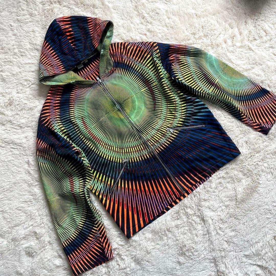 【美品】SPACE TRIBE サイケデリック　パーカー　マルチカラー