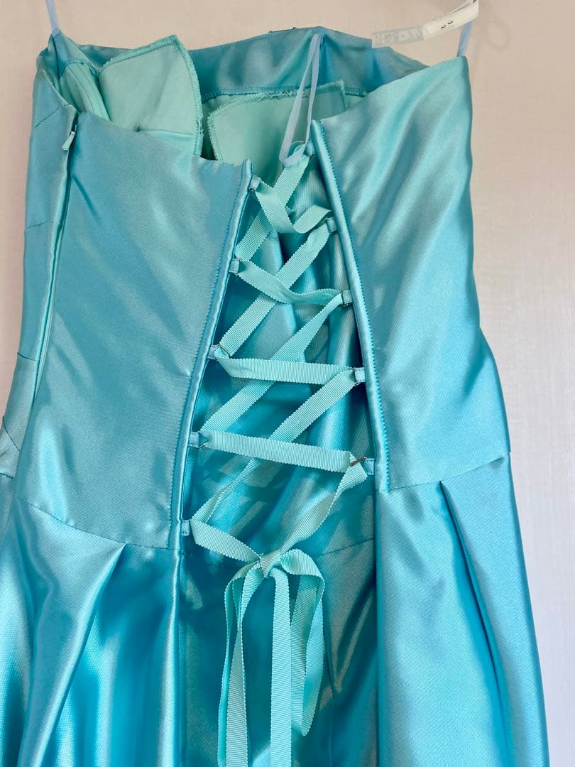 p*a様 AIMER エメ 演奏会 水色 ストラップレス ロングドレス