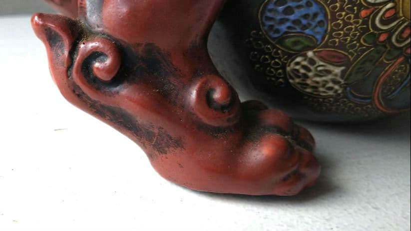 唐獅子    陶器置物    ①